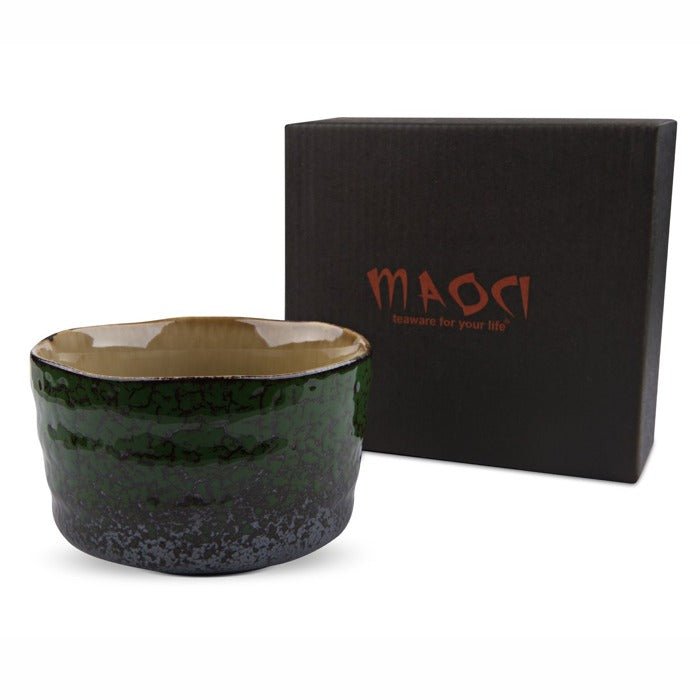 Matcha - Schale 400ml Moosgrün Geschenkbox