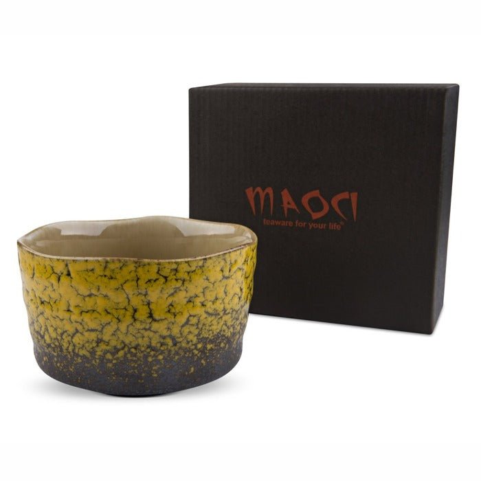 Matcha - Schale 400ml Saharagelb Geschenkbox