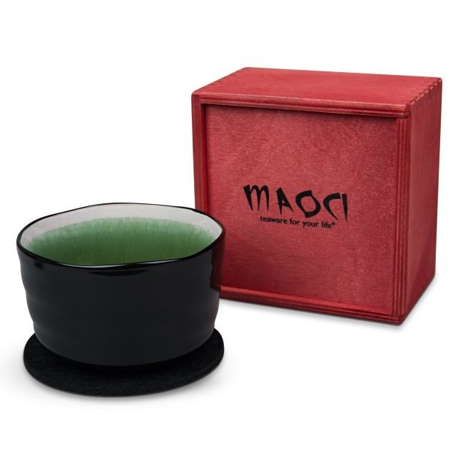 Matcha - Schale mit Filzuntersetzer Geschenkbox