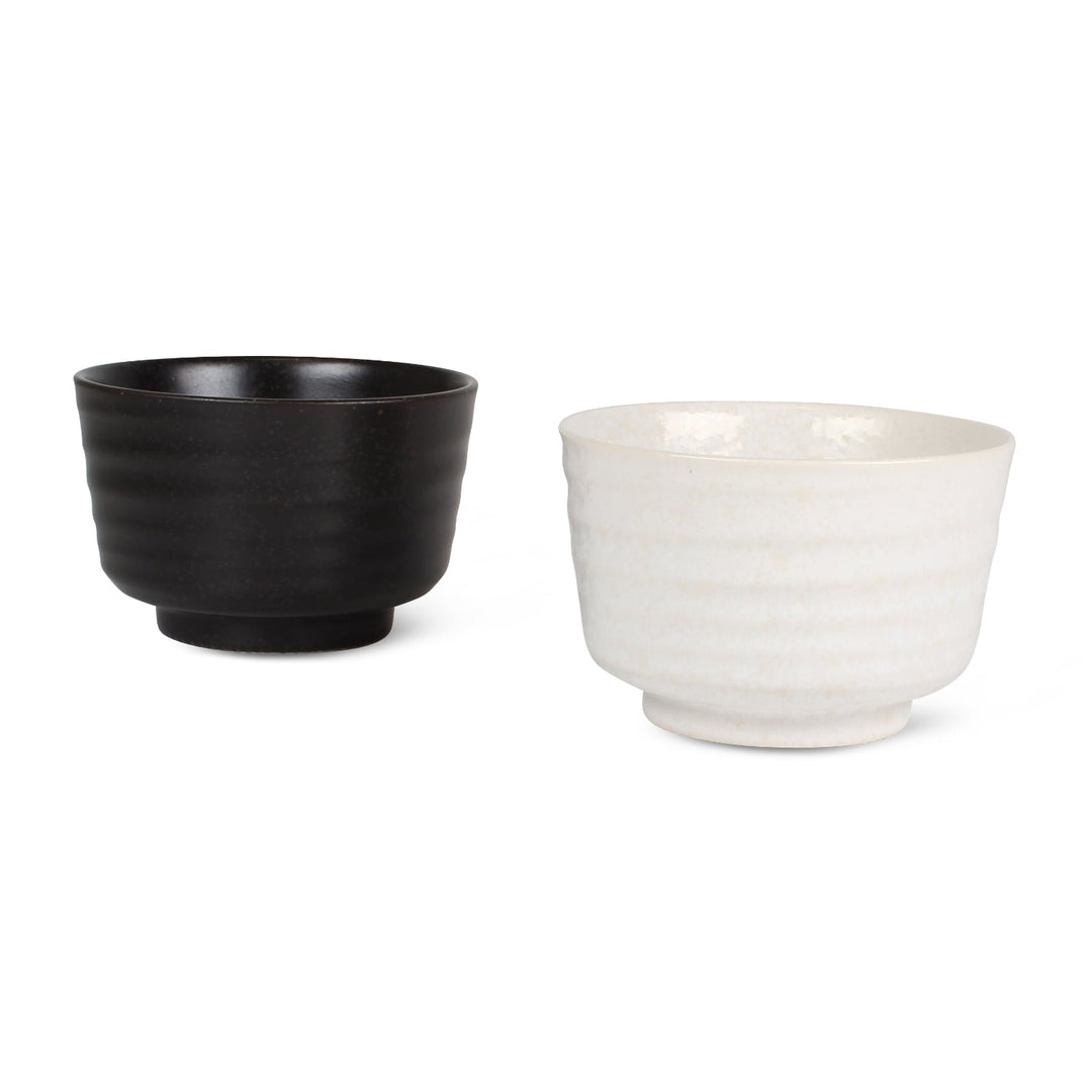 Matcha - Schalen - Set Black & White