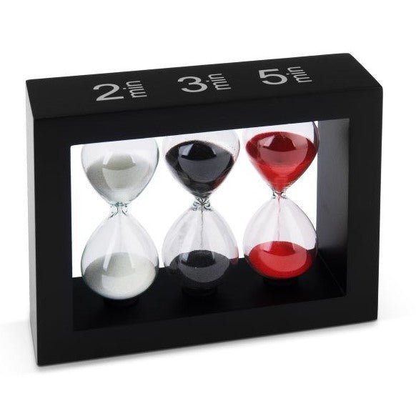 Tea - Timer Sanduhr 2 Min/ 3 Min/ 5 Min Schwarz