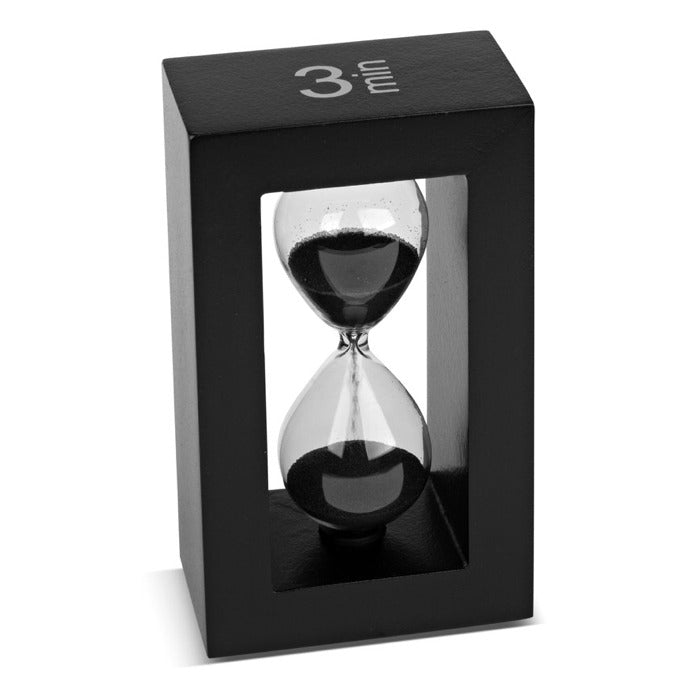 Tea - Timer Sanduhr 3 Min Schwarz