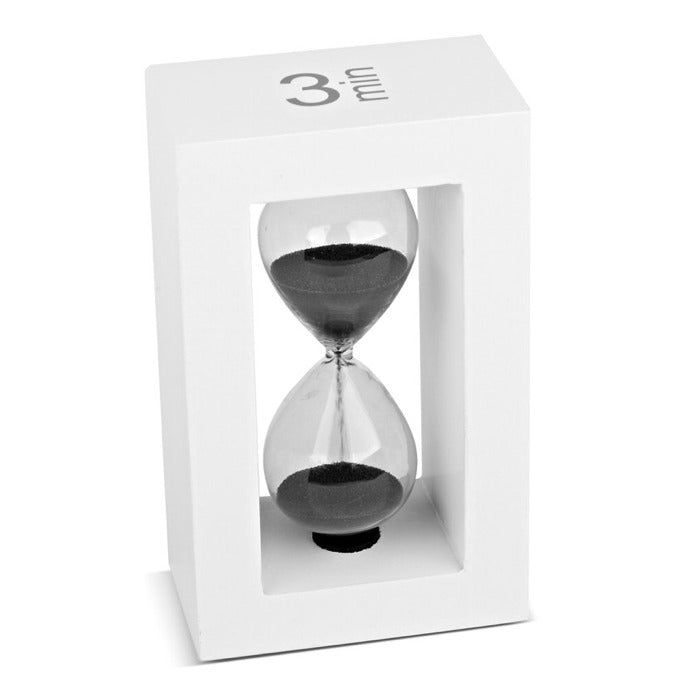 Tea - Timer Sanduhr 3 Min Weiß