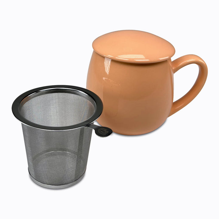 Teetasse Saara Apricot mit Sieb